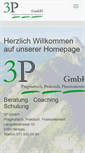 Mobile Screenshot of 3p-gmbh.ch