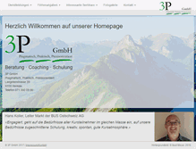 Tablet Screenshot of 3p-gmbh.ch